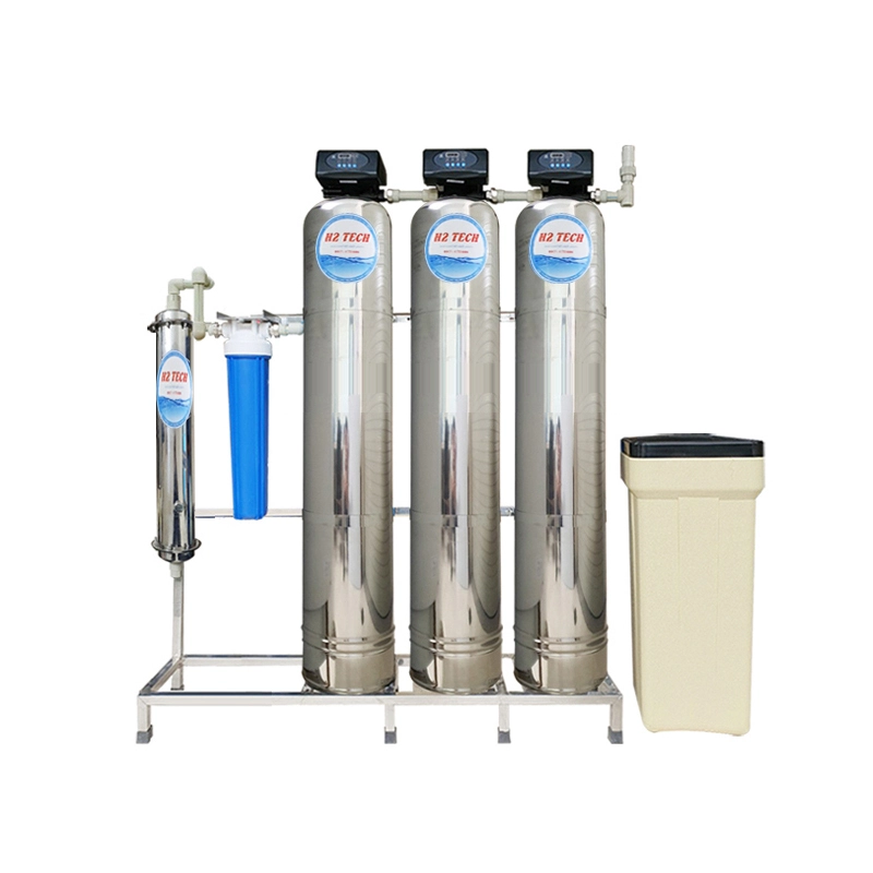 Hệ thống lọc nước HS300IUF CAO CẤP - Tự động sục xả - Cột INOX