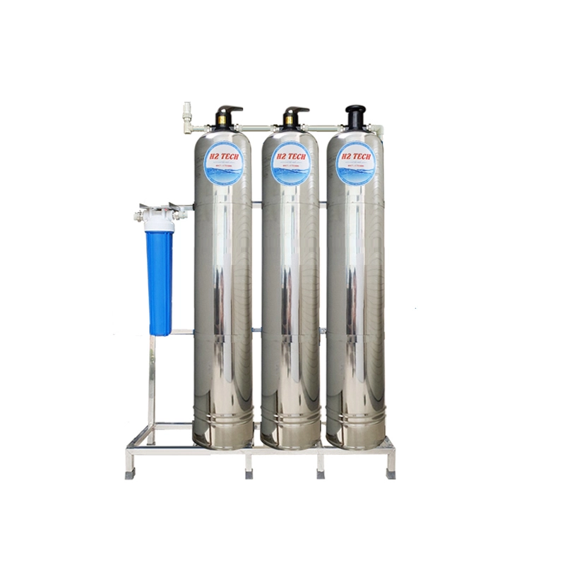 Hệ thống lọc nước H300I CAO CẤP -  Van xả tay -  Cột INOX