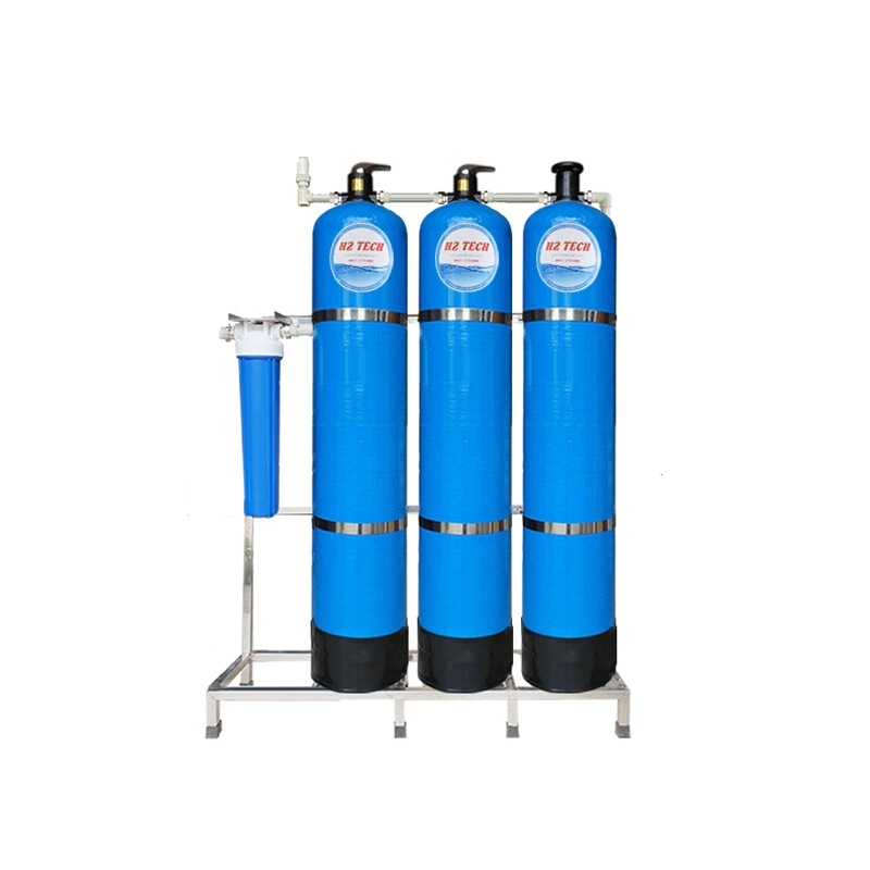 Hệ thống lọc nước H300 CAO CẤP - Van xả tay - Cột composite