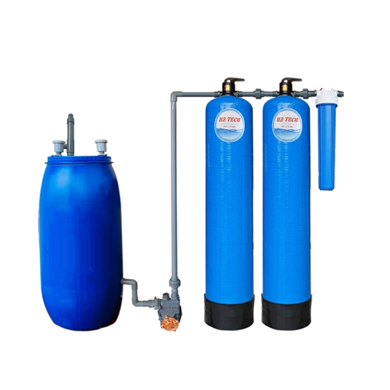 Hệ thống lọc nước HK02 CAO CẤP - Van xả tay - Cột composite