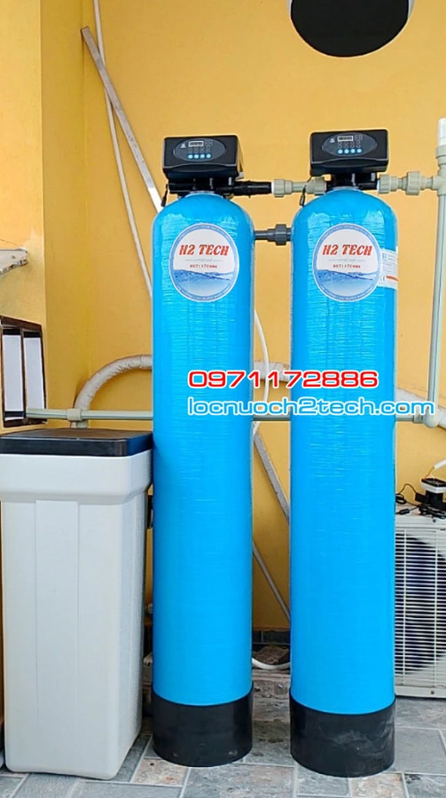 Hệ thống lọc nước HS200 CAO CẤP - Tự động sục xả - Cột composite
