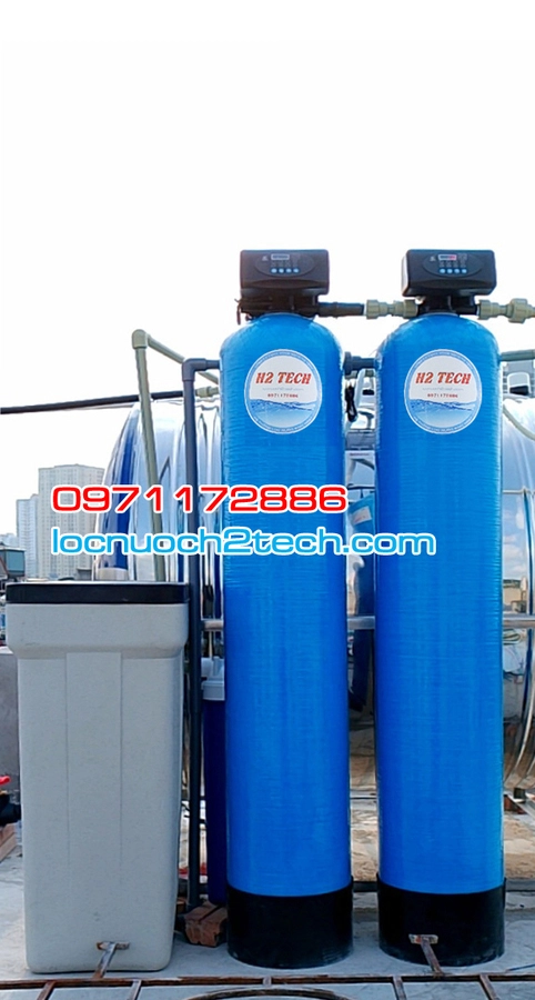 Hệ thống lọc nước HS200 CAO CẤP - Tự động sục xả - Cột composite