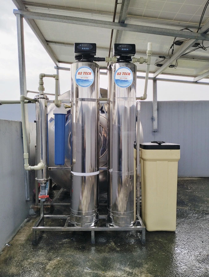 Hệ thống lọc nước HS200IUF CAO CẤP - Tự động sục xả - Cột INOX