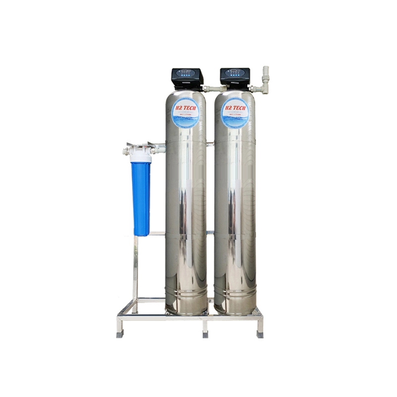 Hệ thống lọc nước HS02I CAO CẤP - Tự động sục xả -  Cột INOX